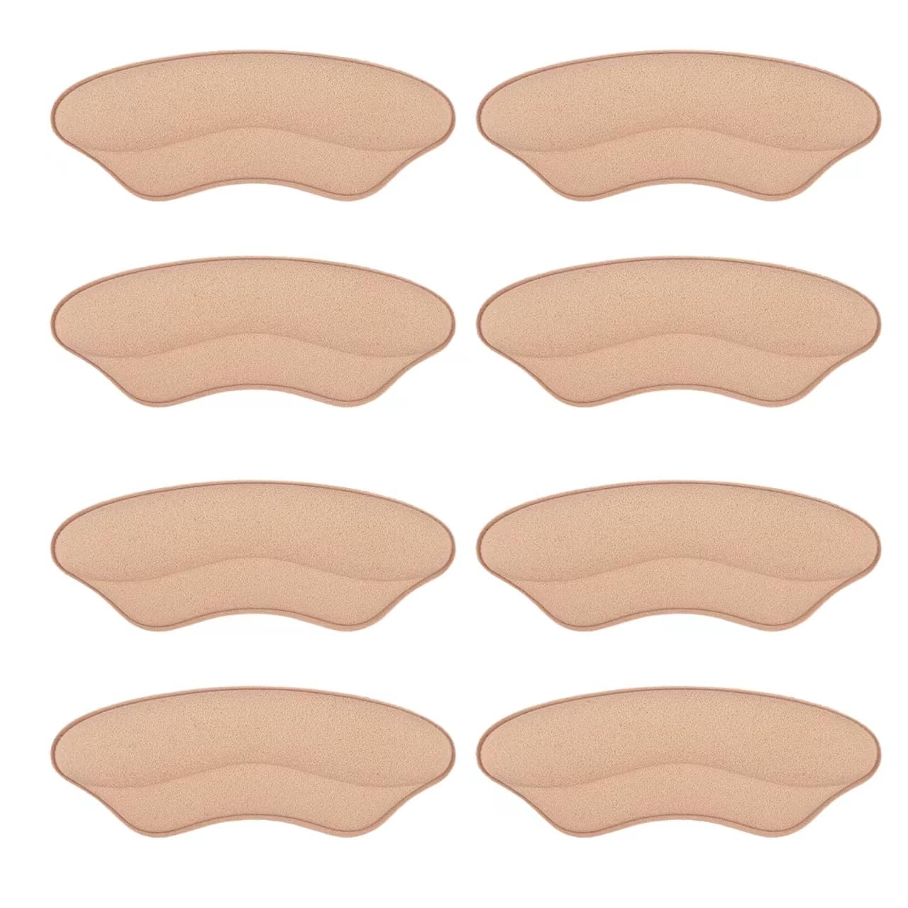 Riootlnm heel pads in rosуbrown pack provide added fit and comfort for larger shoes.