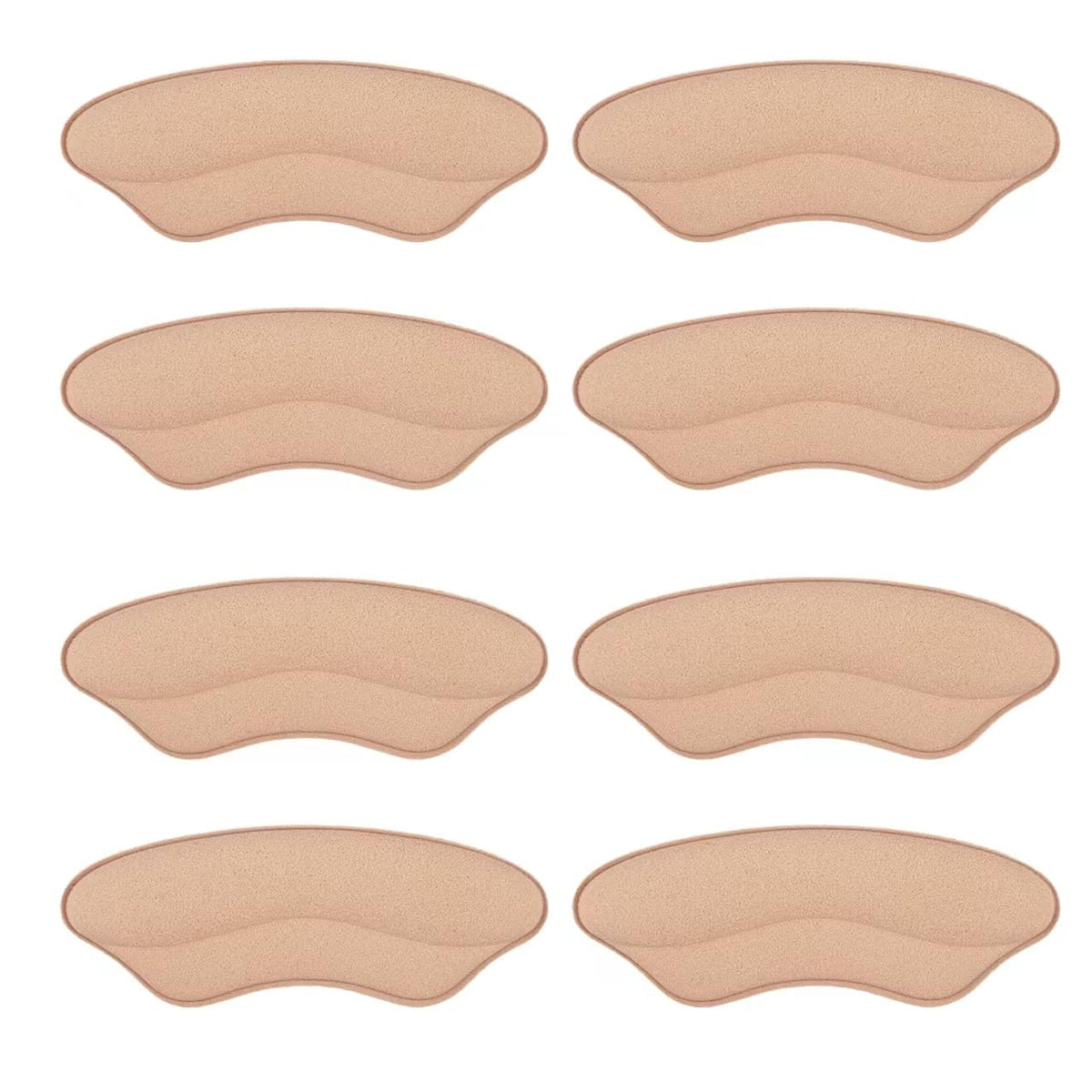 Riootlnm heel pads in rosуbrown pack provide added fit and comfort for larger shoes.