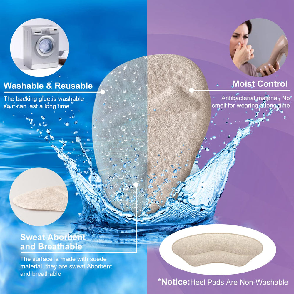 Riootlnm conjunto de dos almohadillas metatarsales para mayor soporte.