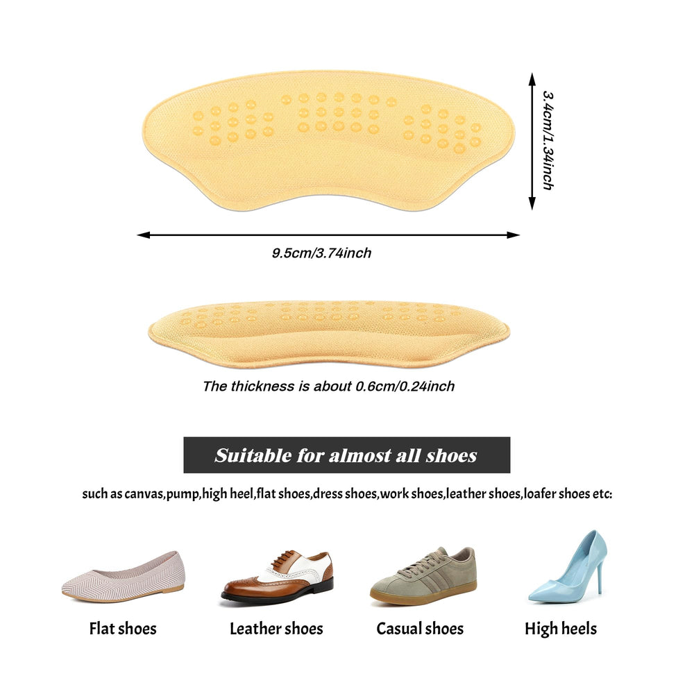 Riootlnm pack of 4 antigel-beige pads for versatile sizing