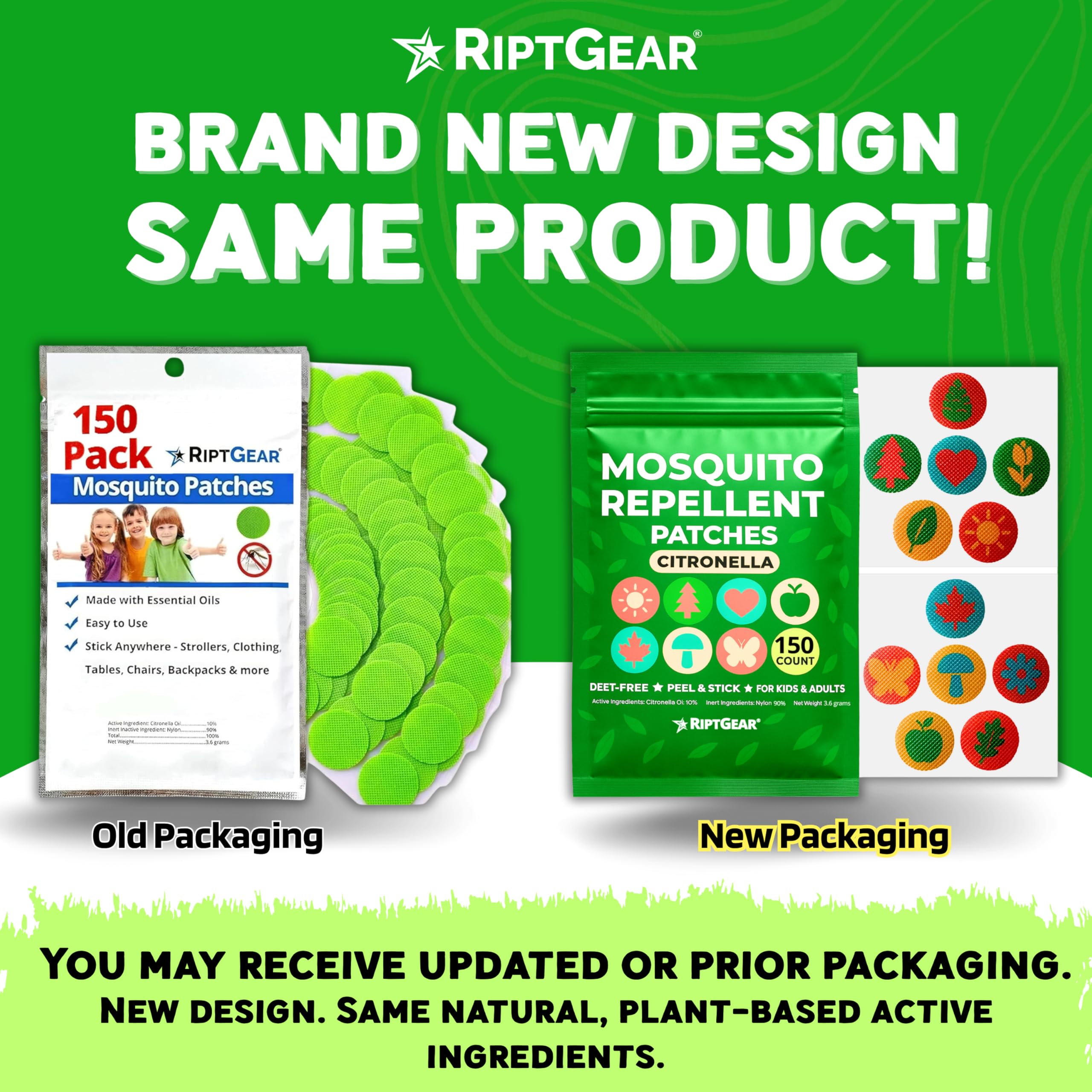 RiptGear Mosquito Patches for kids stay effective without reapply