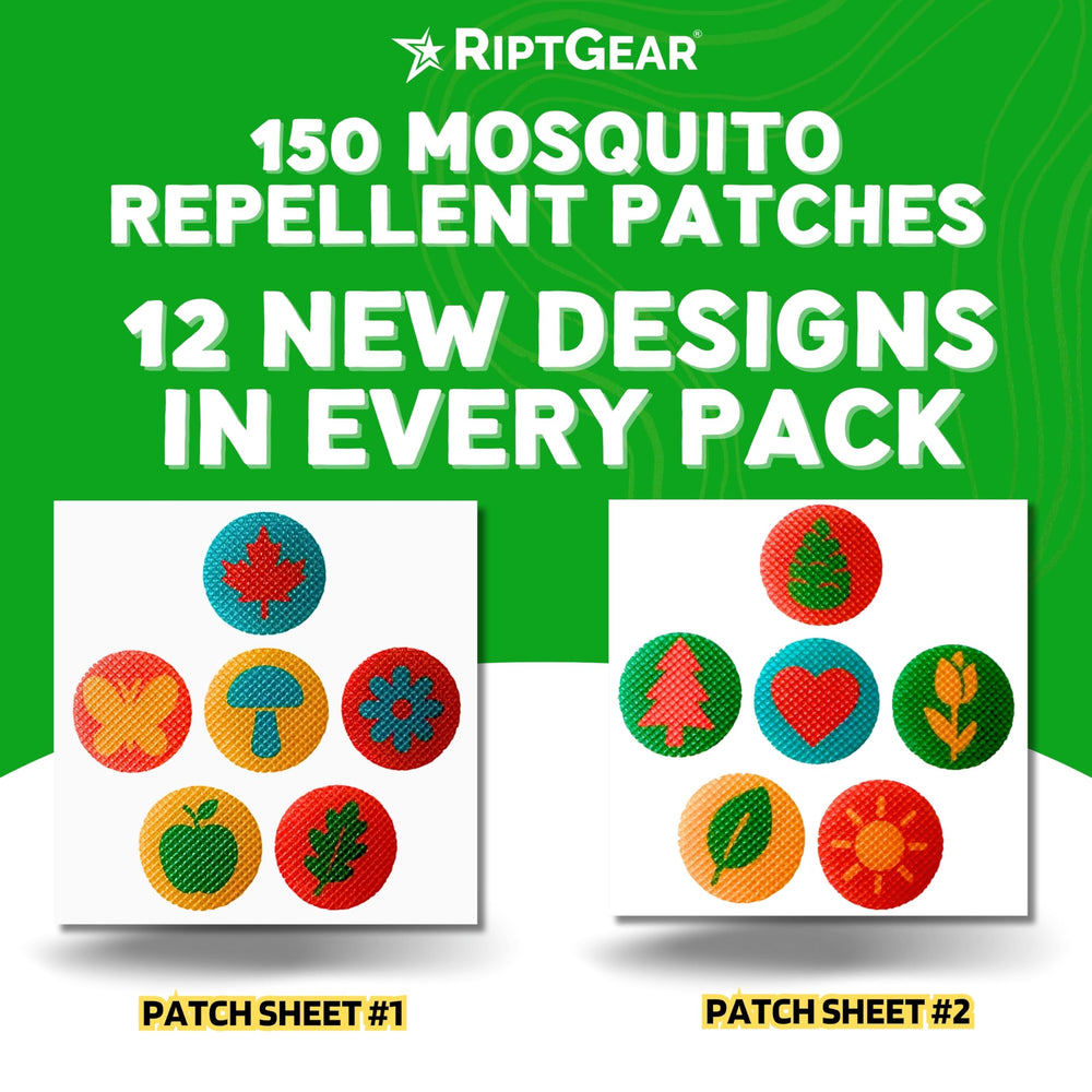 RiptGear Mosquito Patches weatherproof for outdoor activities