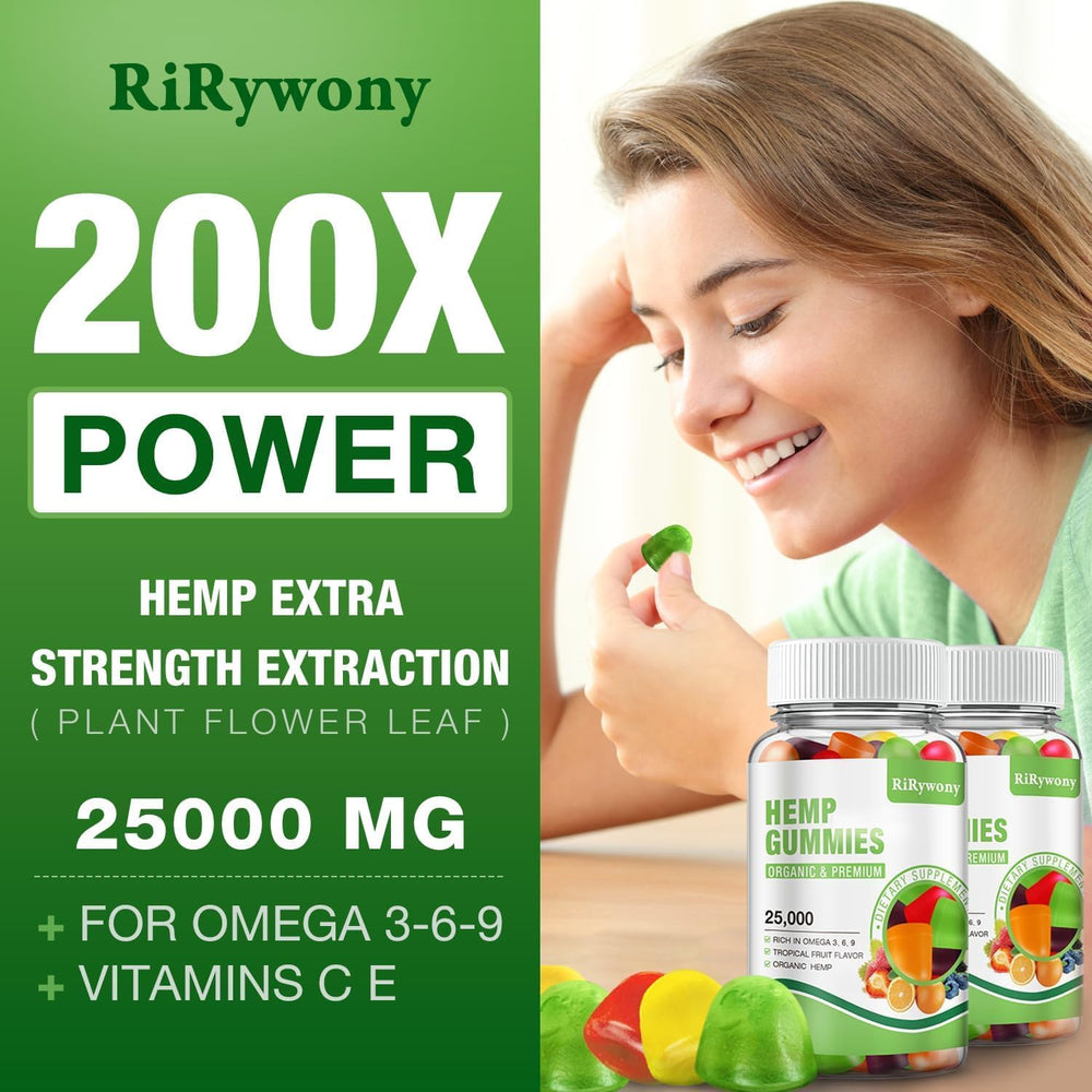RiRywony Health hemp gummies Omega 3-6-9 icon, balanced daily nutrition.