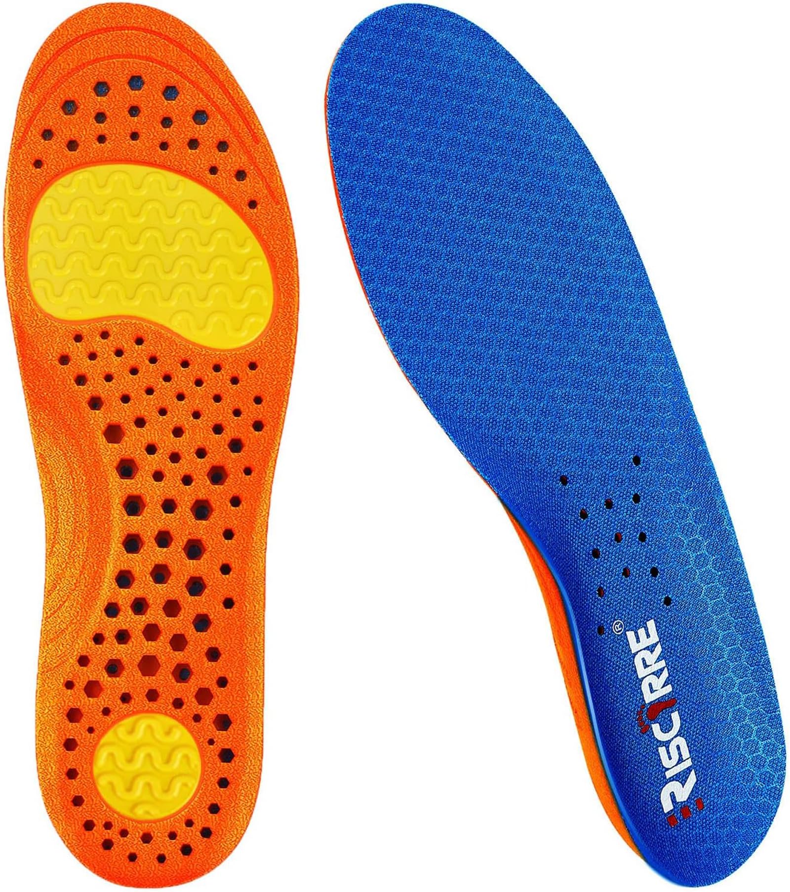 Risctrre insoles with arch cushion offer all-day comfort.