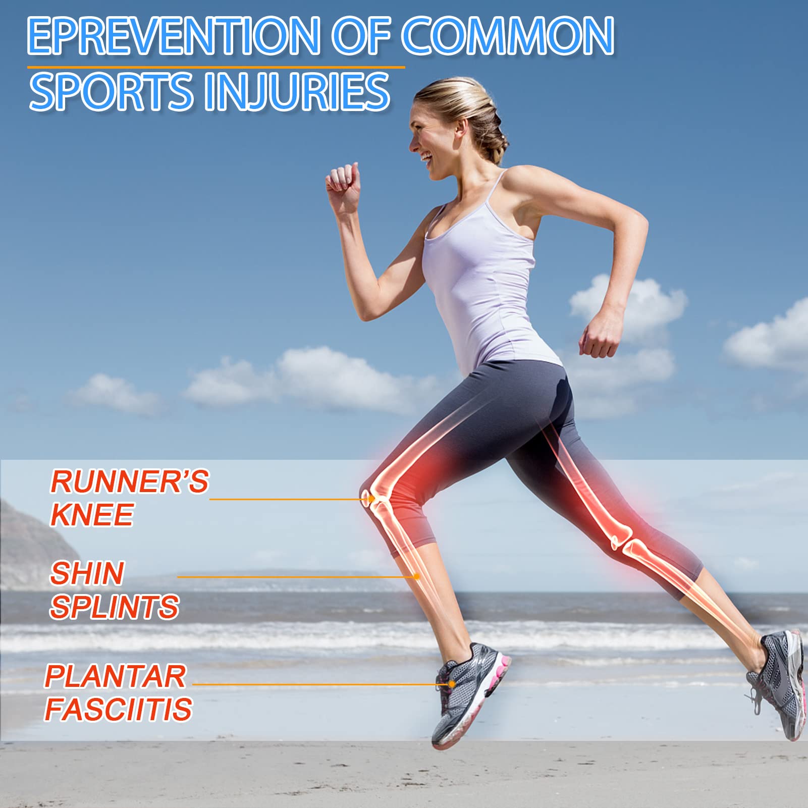 Risctrre insoles suitable for running and hiking across various footwear.