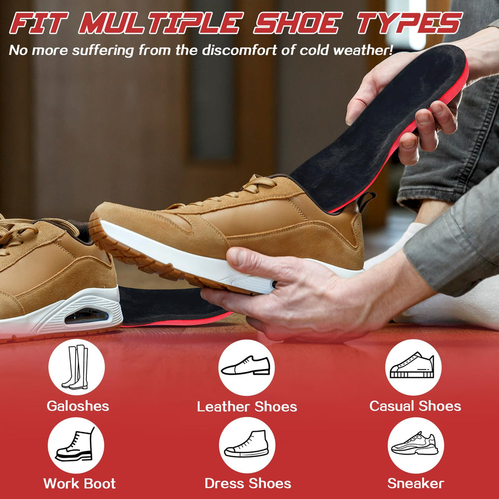 Risctrre insoles available in multiple sizes for a perfect winter fit.