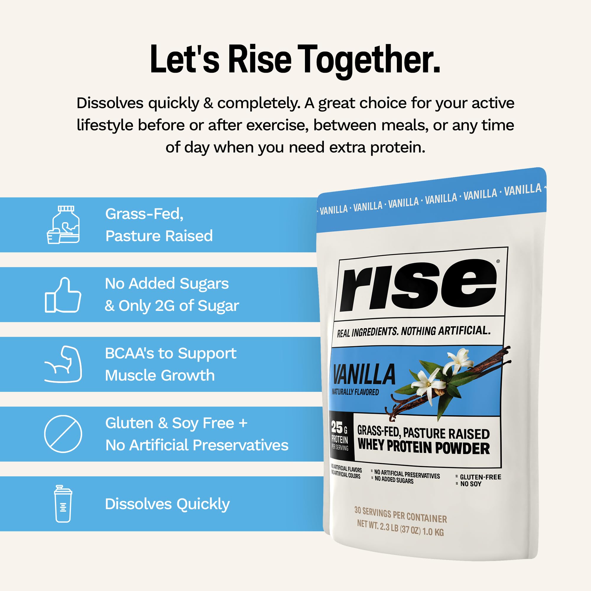 Rise ready-to-make shake for on-the-go protein
