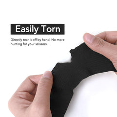 RISEN Cohesive Bandage knee wrap in use during activity.