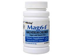 Rising Mag64 pack of 2 bottles for convenient daily mineral support