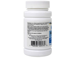 Closeup of Rising Mag64 tablets highlighting compact, enteric-coated design
