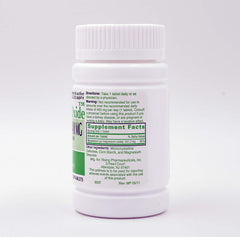 Rising Magnesium Oxide 400mg label closeup shows product details.