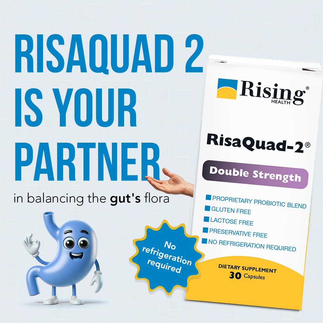 Rising Risaquad-2 daily-use chart for routine gut support.