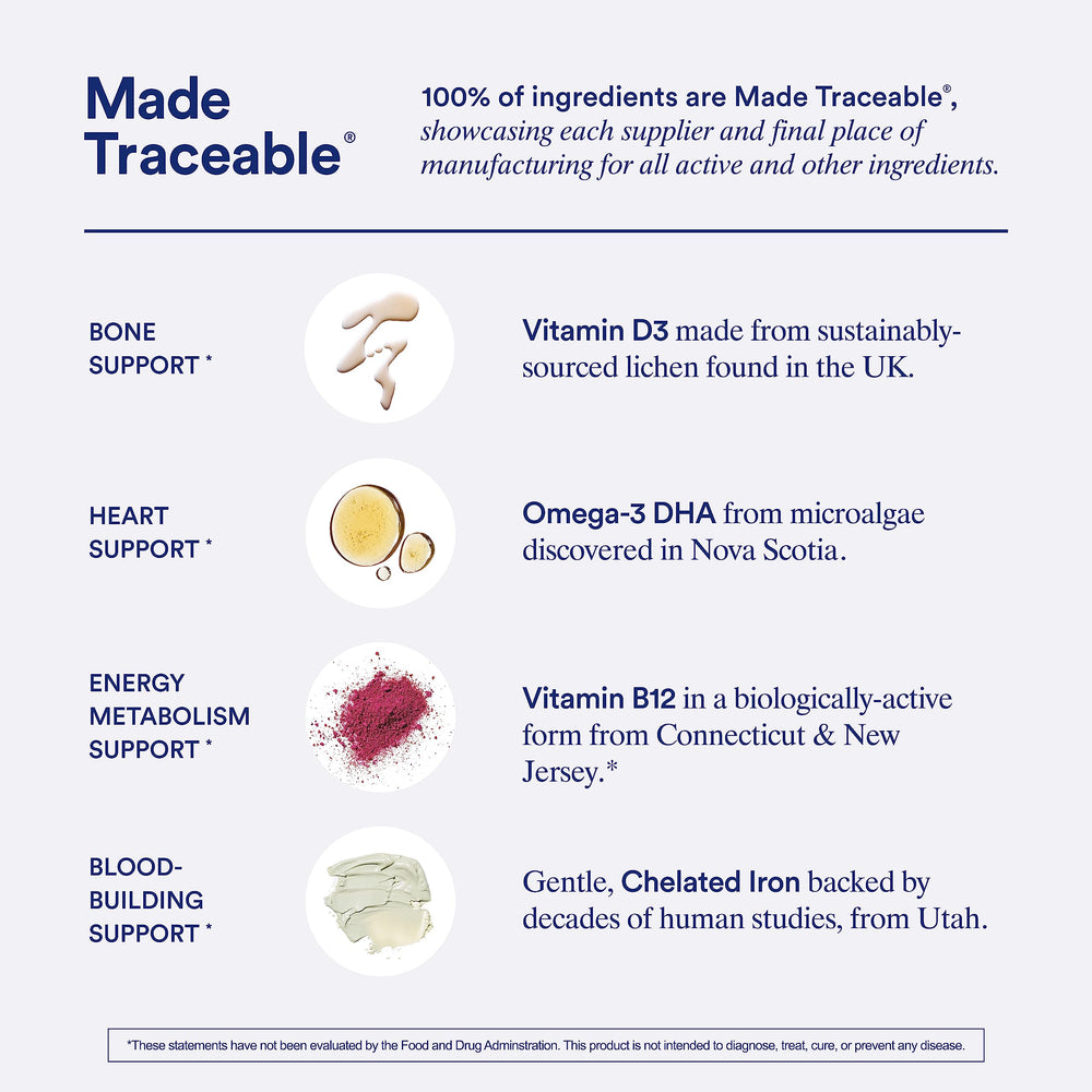 Ritual Multivitamin Women 18+ bottle pouring capsules for a simple daily routine