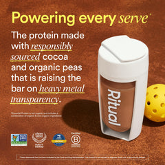 Ritual pea protein with traceable North American ingredients
