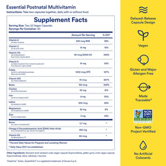 Ritual Postnatal Multivitamin delayed-release capsule optimizes nutrient absorption.