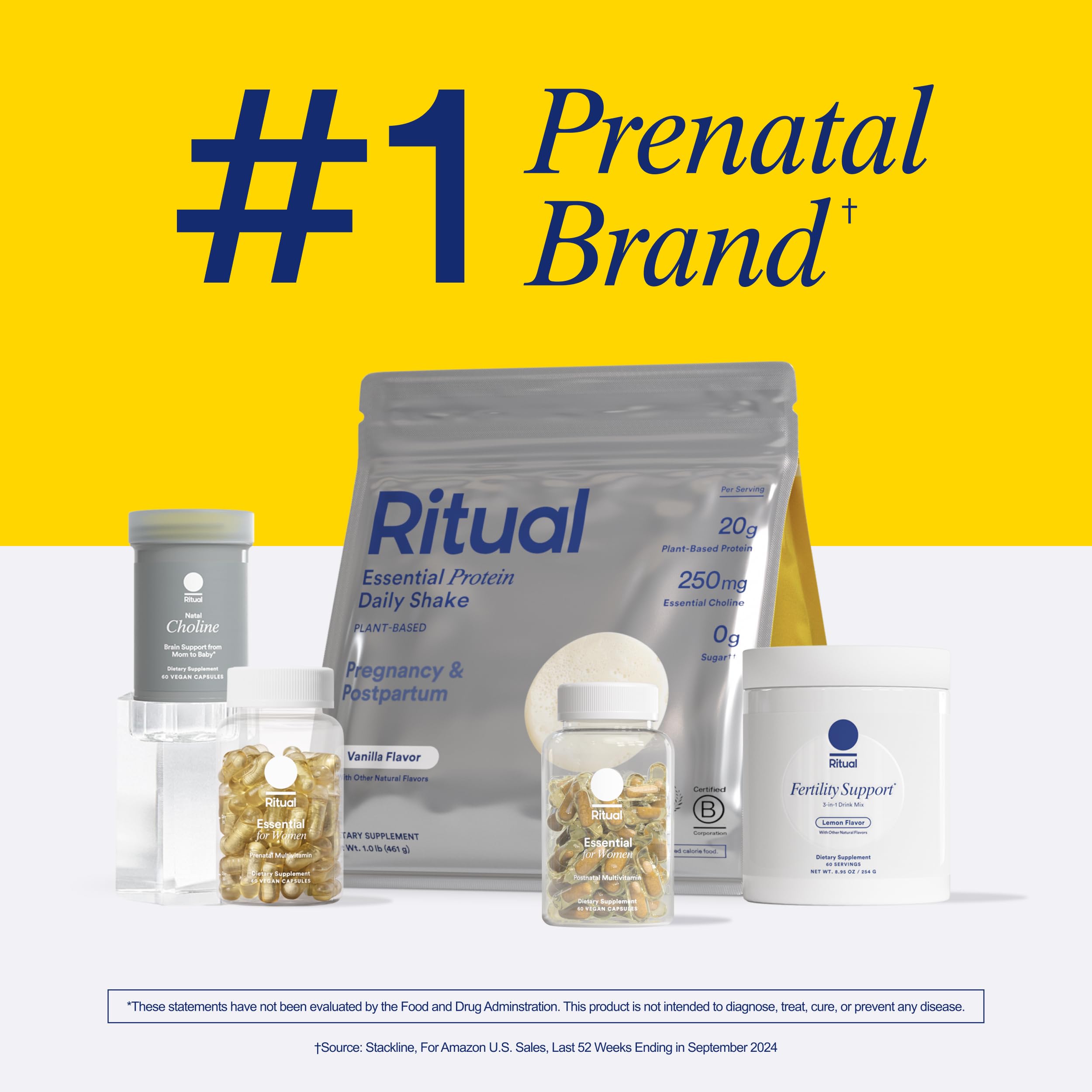 Ritual Prenatal pea protein sourced from regenerative USA farms.