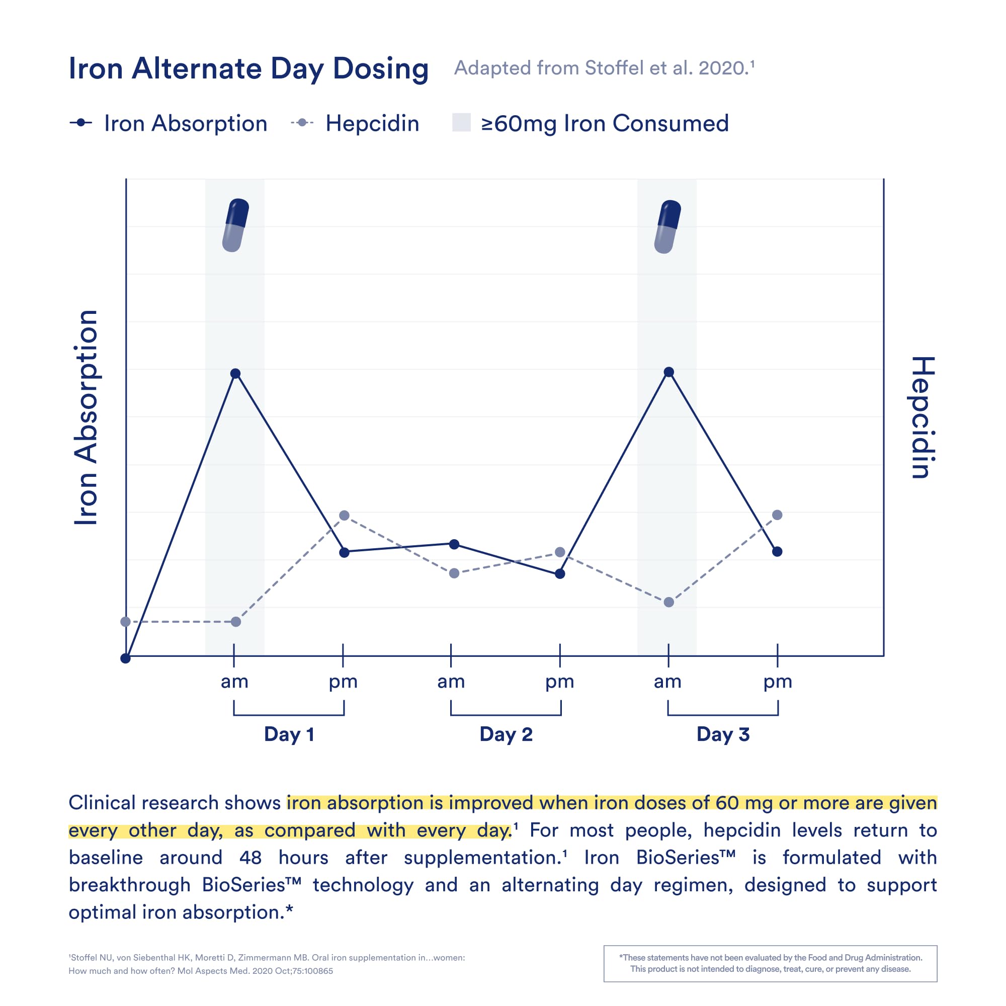 Ritual vitamin C detail supports iron absorption synergy.