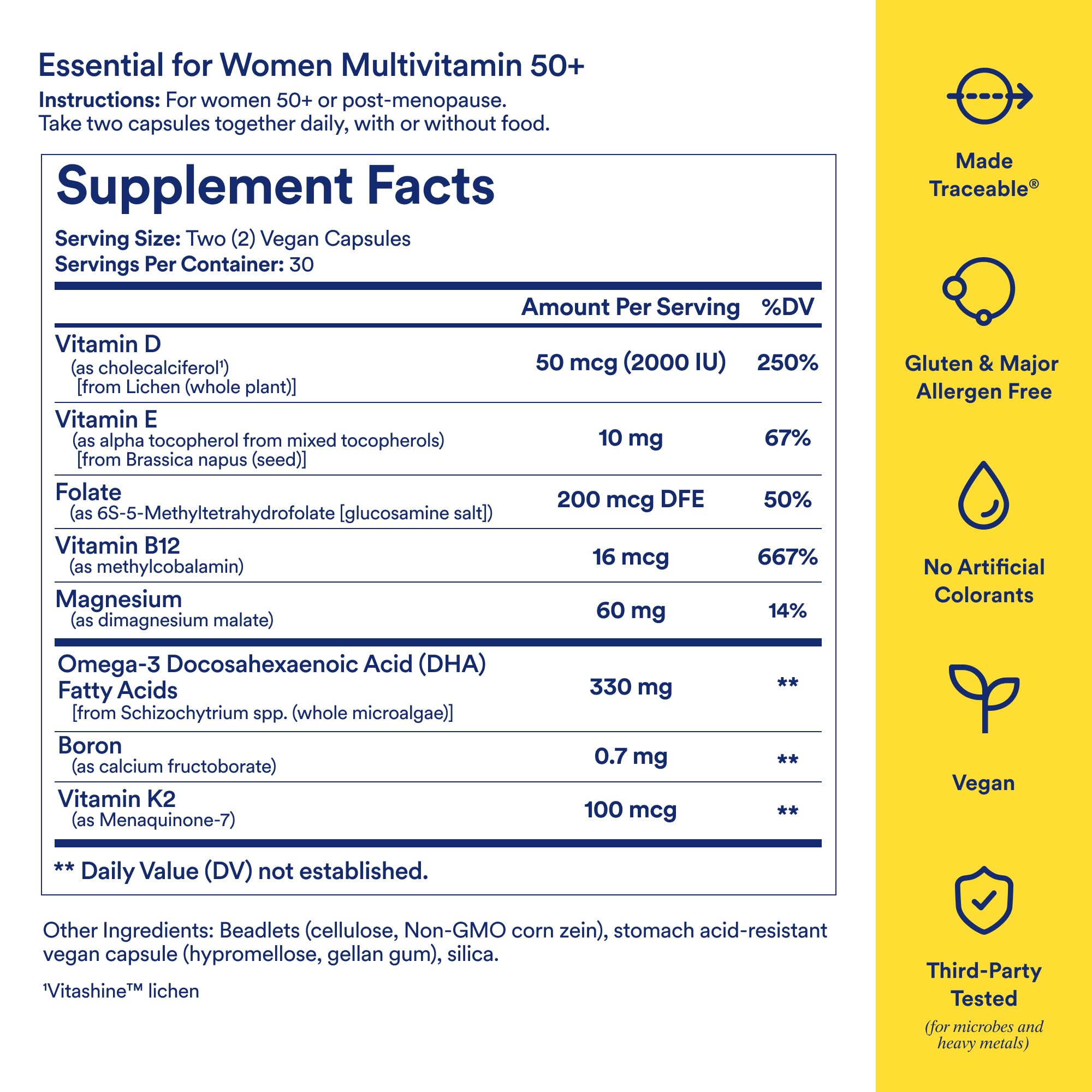 Ritual Women 50+ bottle pour illustrates single-serving delivery.