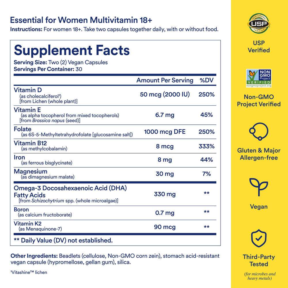 Ritual Women Multivitamin bottle pour demonstrates easy daily use