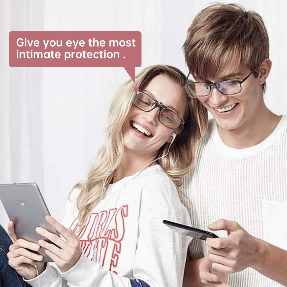Riwissipa blue light blocking glasses reduce screen glare for comfortable viewing.