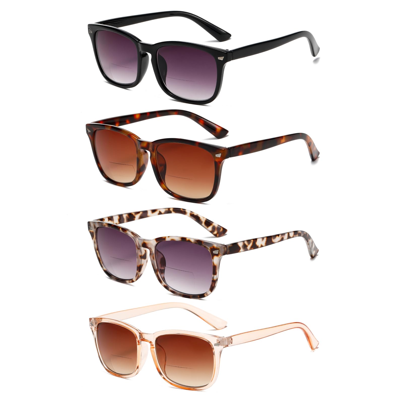RLOZRN bifocal reading sunglasses frame for versatile outdoor use and sun protection.