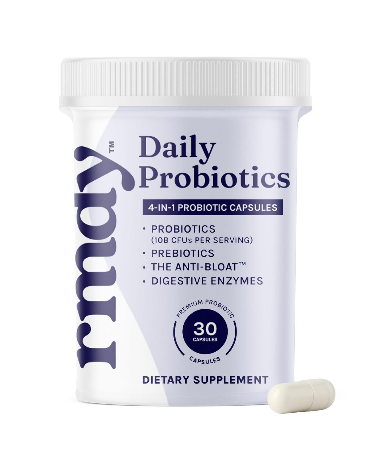 Rmdy bottle of capsules for daily digestive support