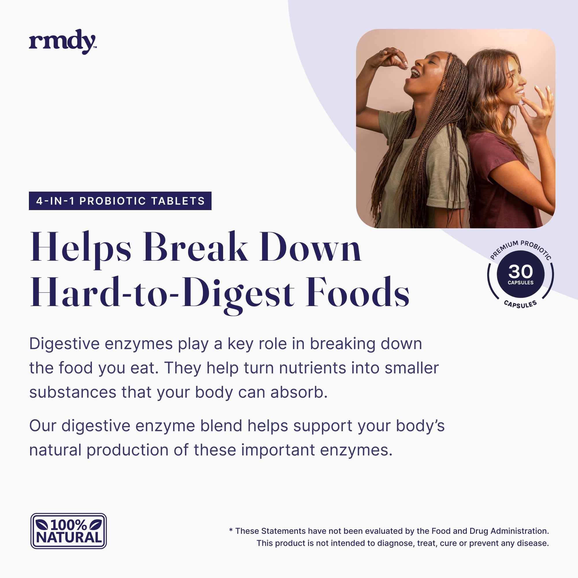 Rmdy daily-dose capsules shown for consistent gut support