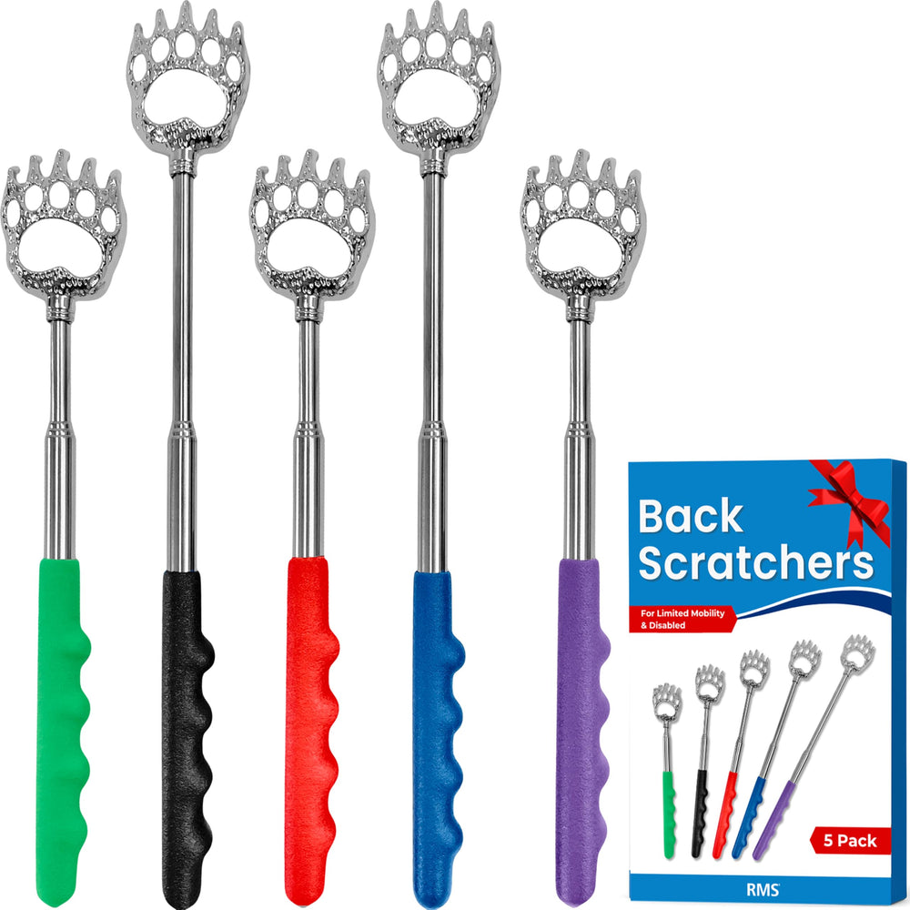 RMS 5-pack bear claw back scratcher black extends reach to difficult spots