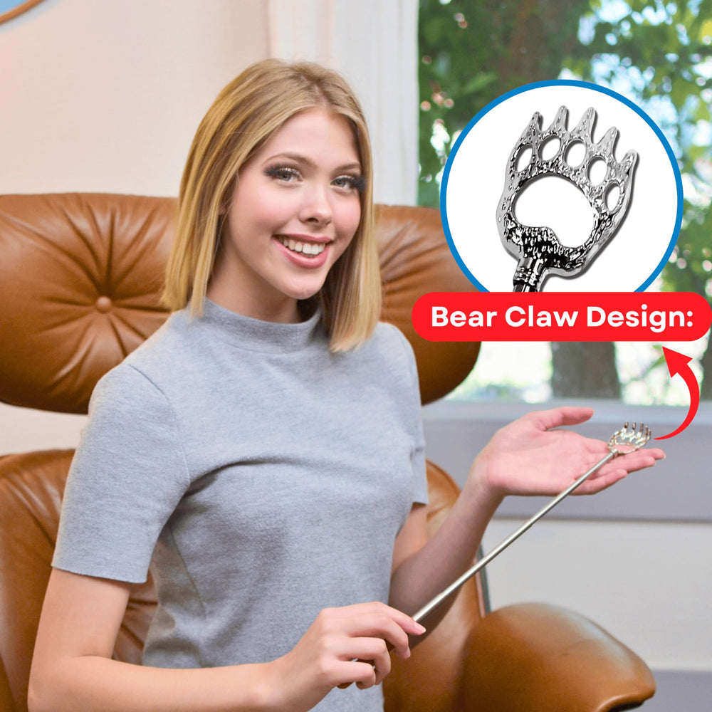 RMS bear claw back scratcher green helps reach lower back smoothly