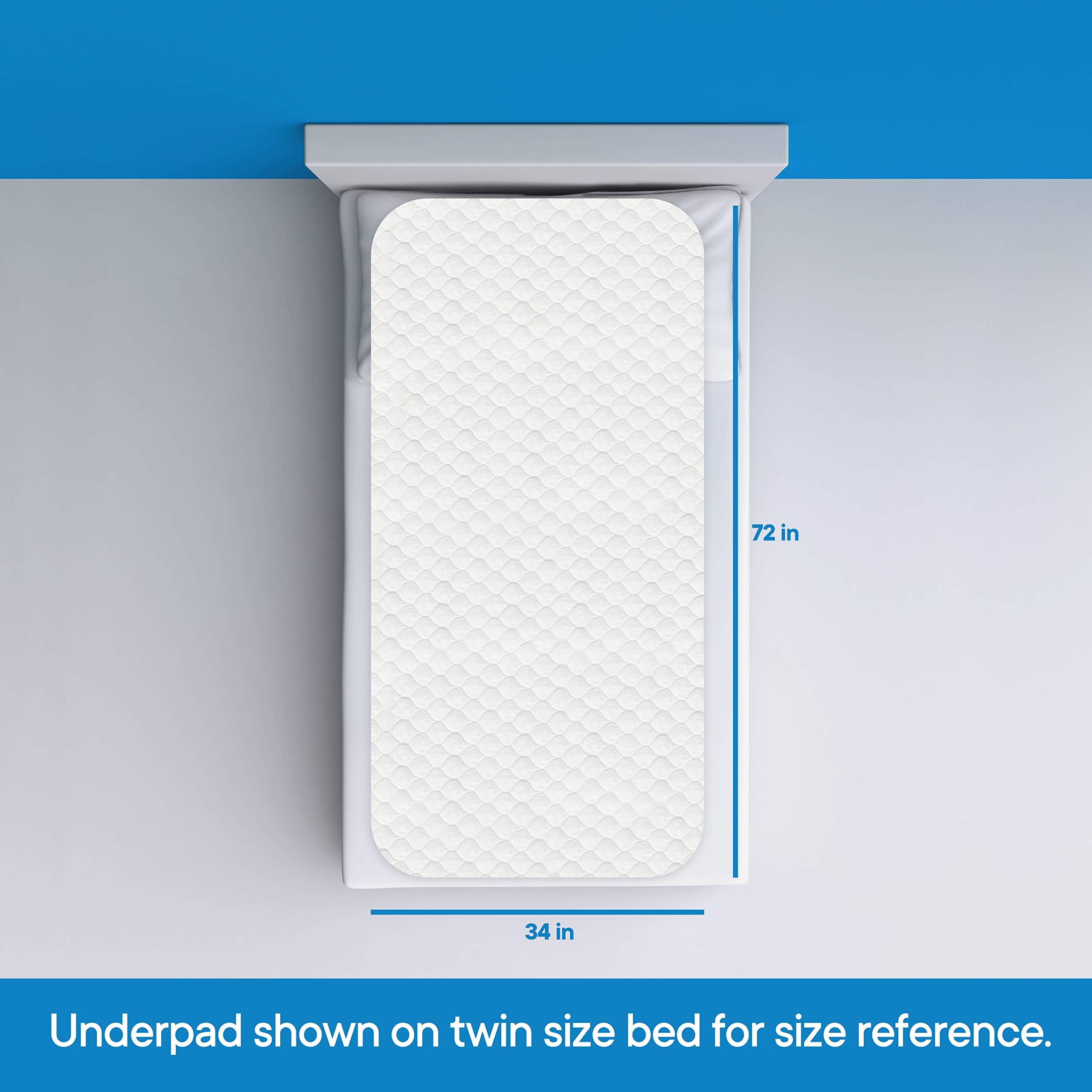 RMS Ultra Soft bed pad waterproof layer protects furniture from leaks.