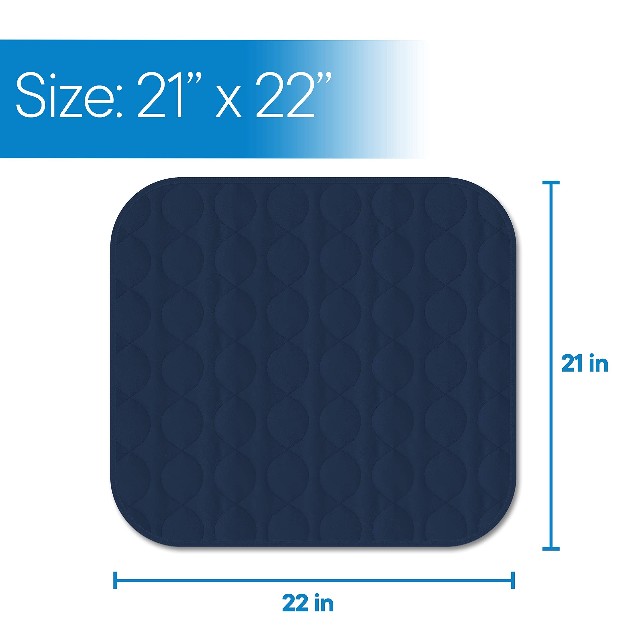 RMS machine washable blue pad easy care for repeated use