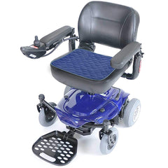 RMS quilted top detail blue cushion enhances comfort and moisture containment