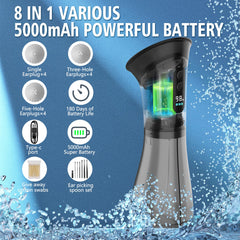 Rnful IPX7 waterproof ear cleaner for use in damp environments.