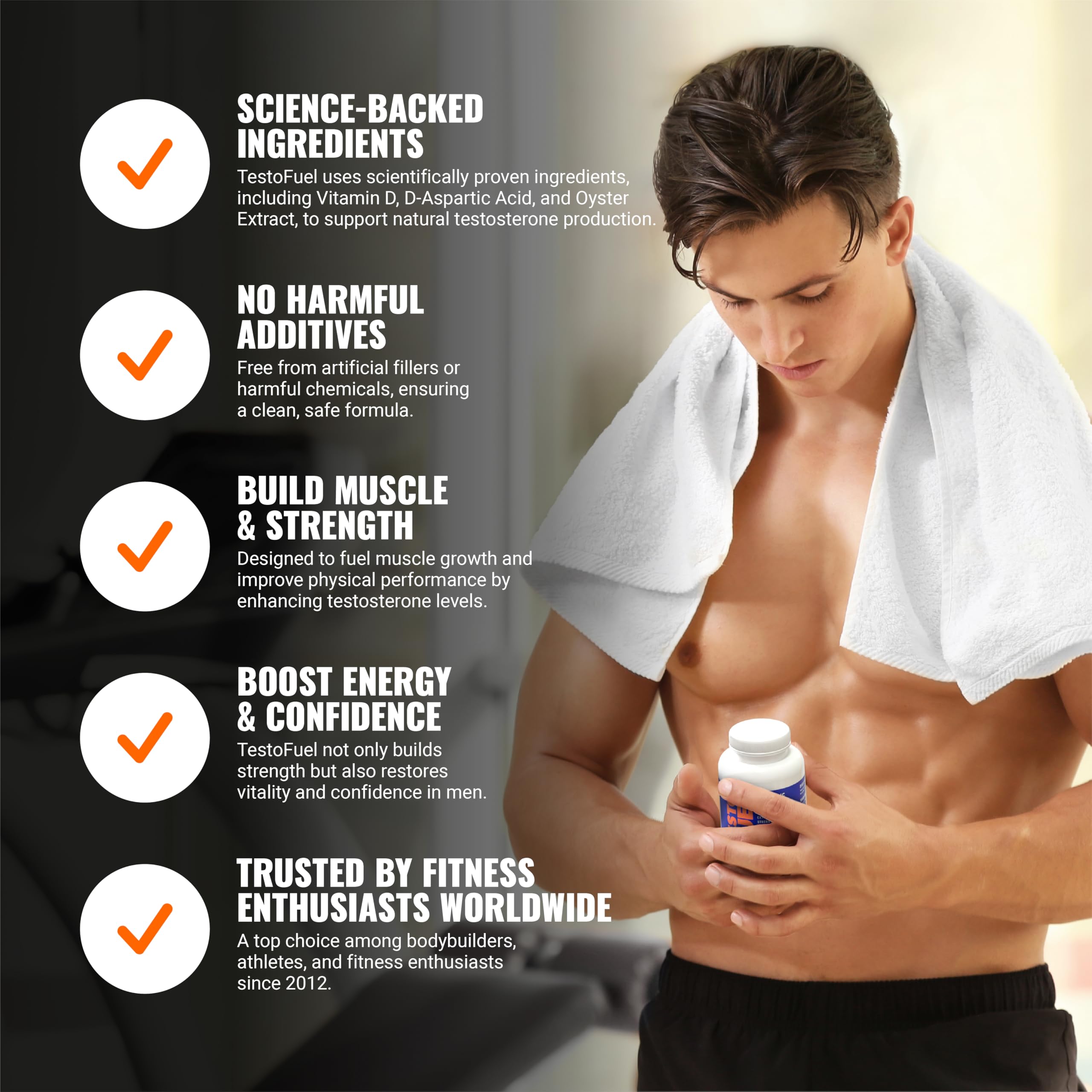 ROAR AMBITION TestoFuel zinc ingredient detail for hormonal support
