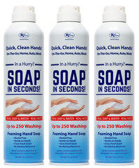 Rock Doctor foaming hand soap spray dispenser for quick, rinse-free cleaning on the go.