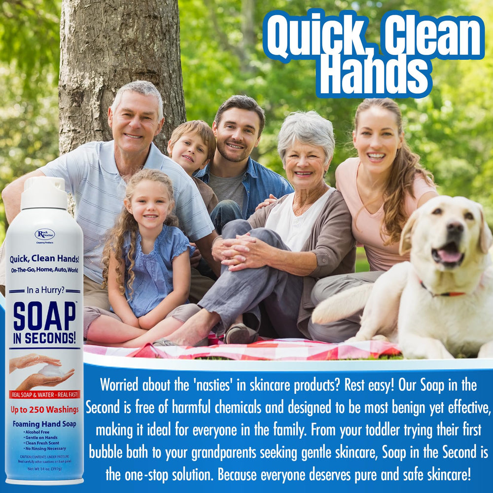 Rock Doctor fresh scent bottle emphasizes pleasant aroma and everyday cleanliness.
