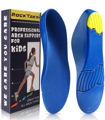 ROCK TAKIN kids arch-support insoles provide full-arch stability for growing feet