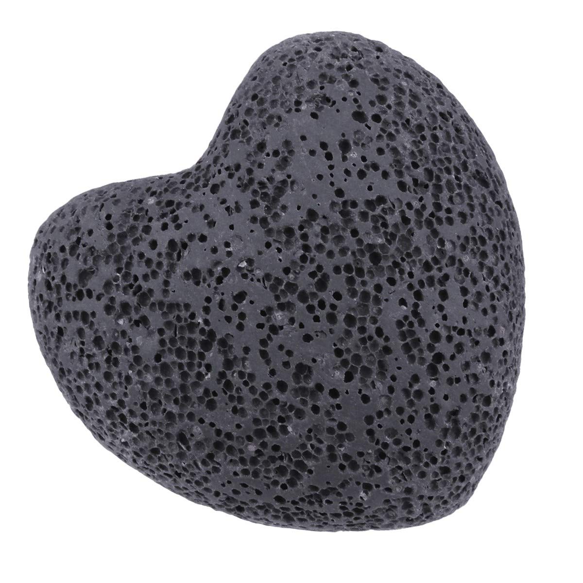 Pocket-friendly lava heart stone held in hand for grounding moments.