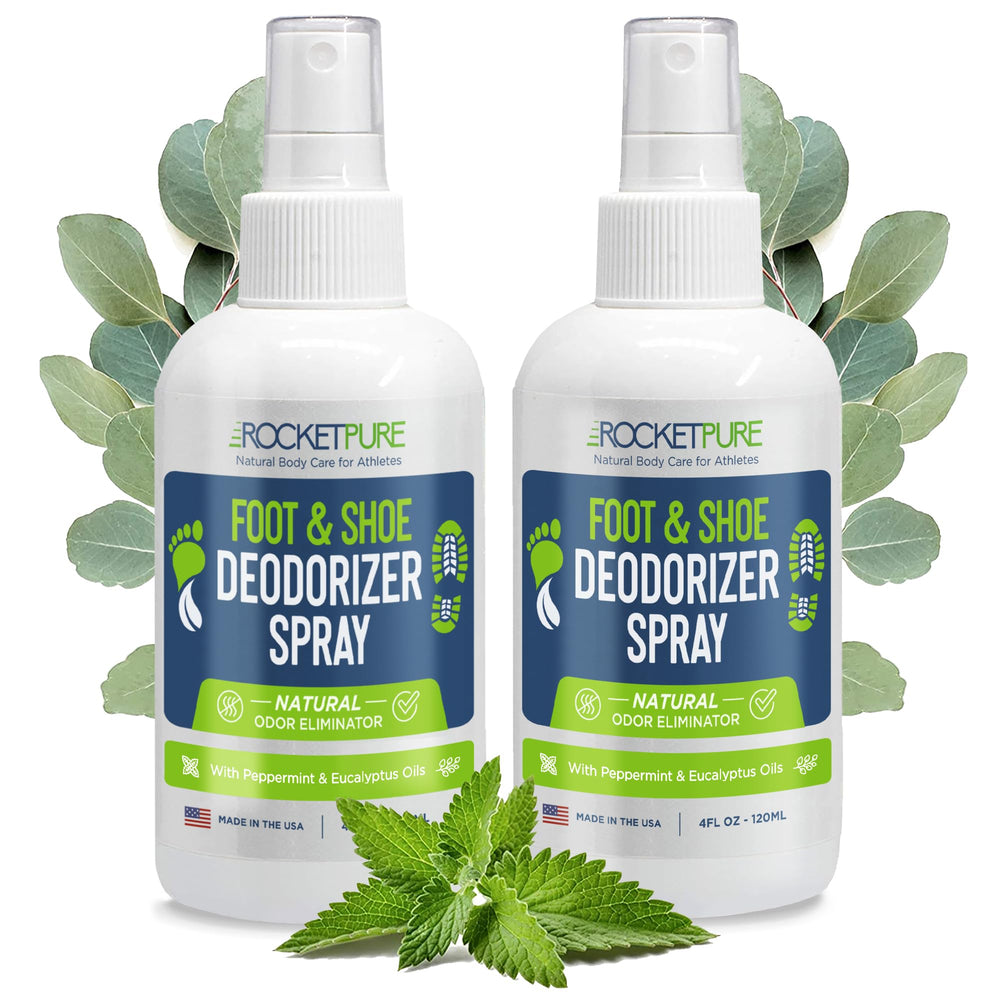 Rocket Pure foot deodorizer bottle for quick home freshness.