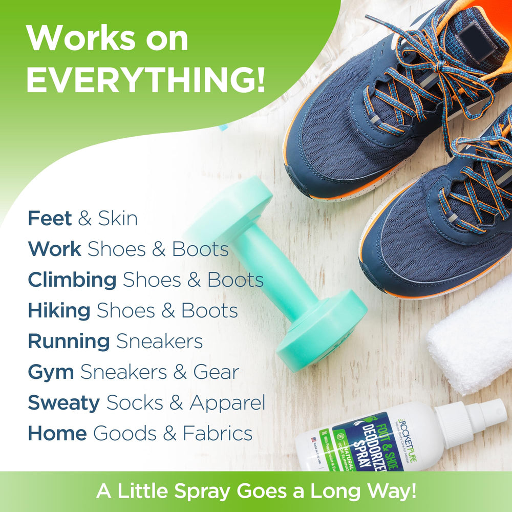 Rocket Pure in gym bag keeps gear smelling fresh.