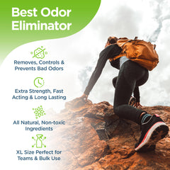 Rocket Pure sport gear odor eliminator for gym equipment and shoes.