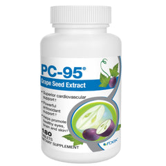 Roex PC-95 grape seed bottle showing antioxidant support for healthy aging