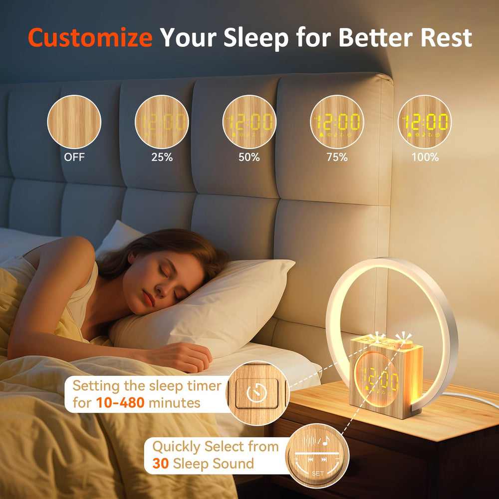 Rohent Sunrise Alarm Clock nine-minute snooze for flexible routines