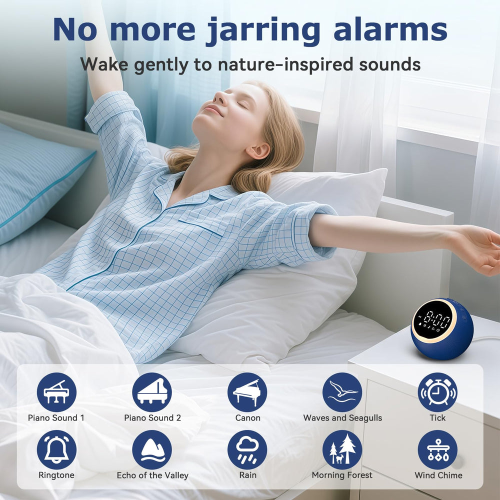 Rohent white noise clock sound settings panel