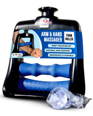 Roleo arm and hand massager roller delivering deep tissue forearm pressure.