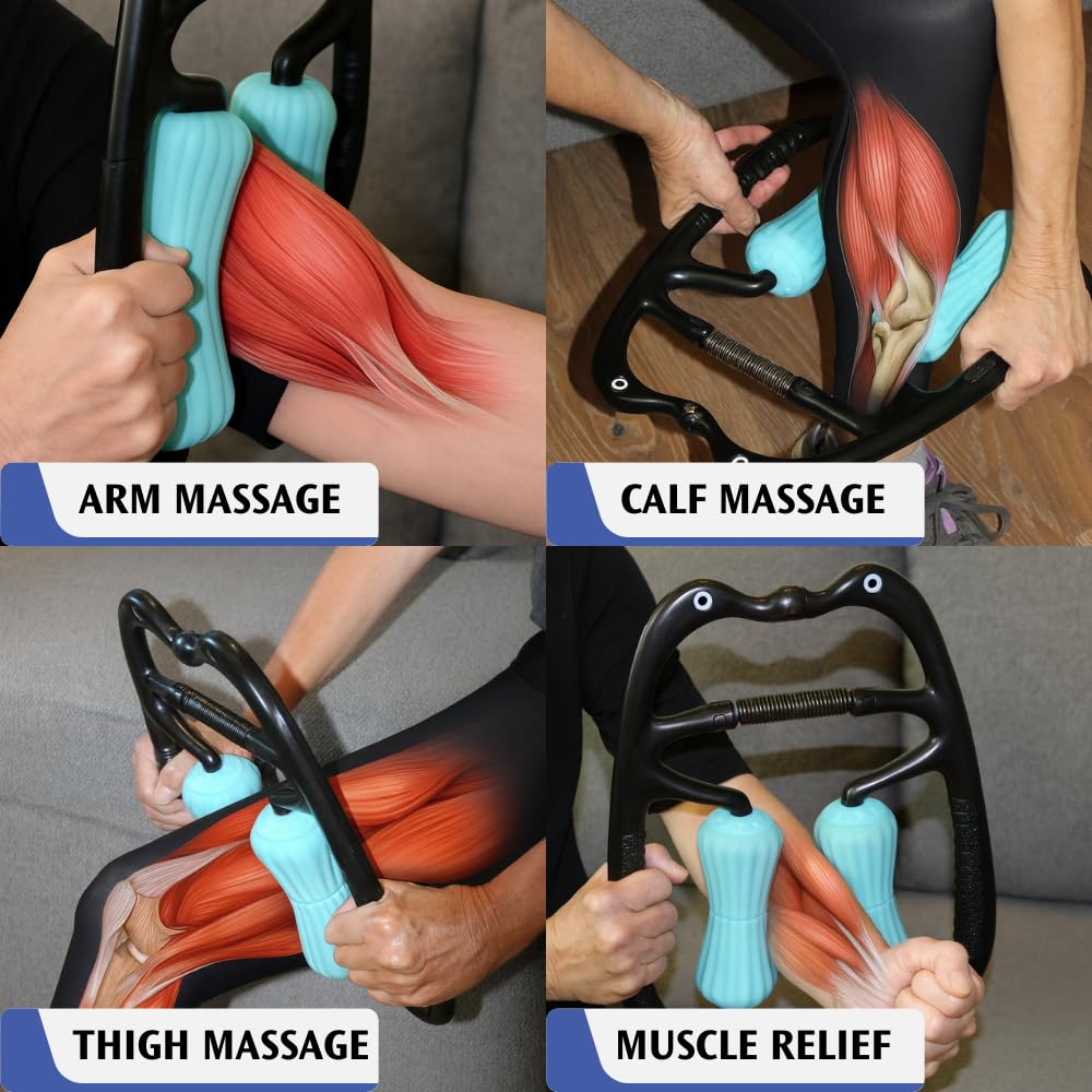 Roleo Leg Massager biceps-triceps focus for upper arm massage.