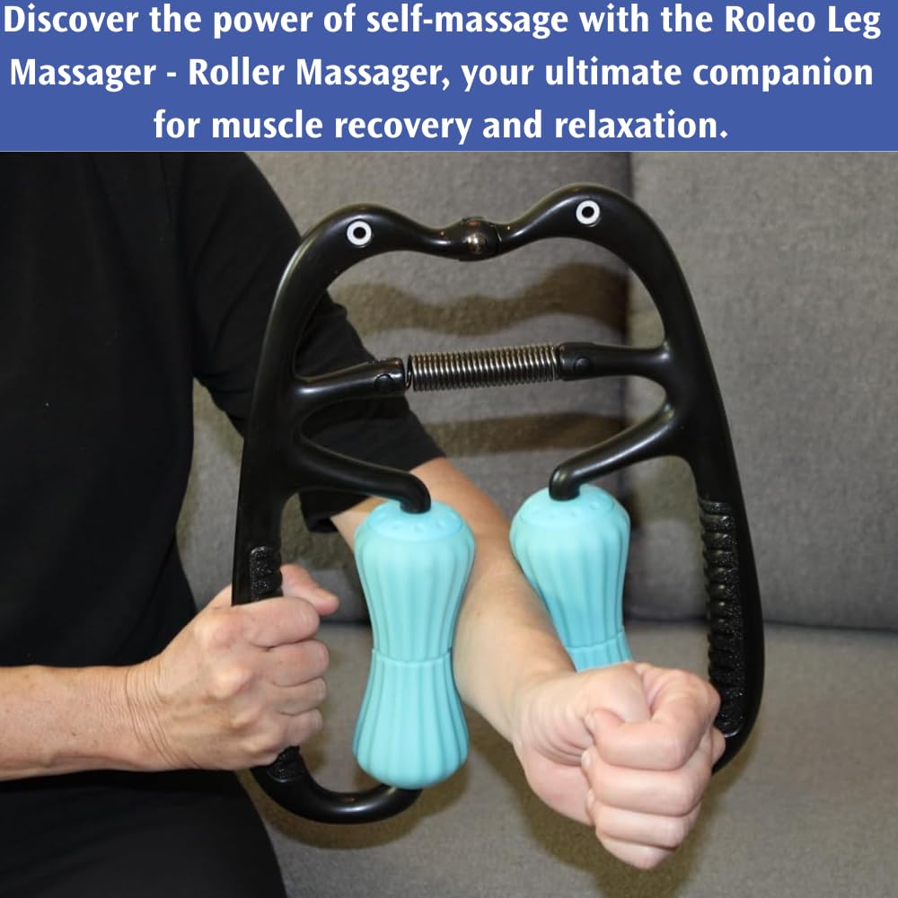 Roleo Leg Massager hamstrings focus for deeper leg relief.