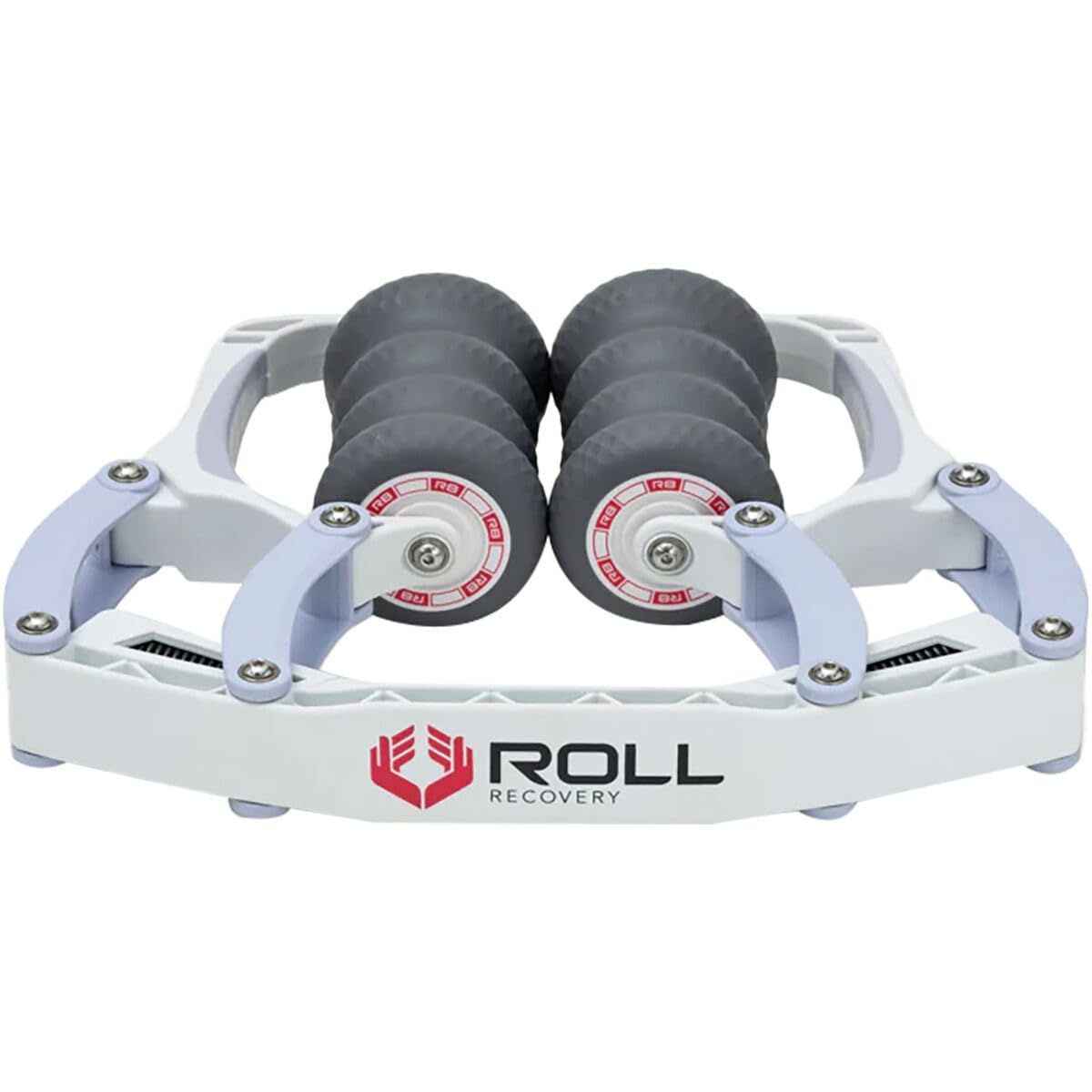 ROLL Recovery R8 Alpine White front view shows deep tissue release potential