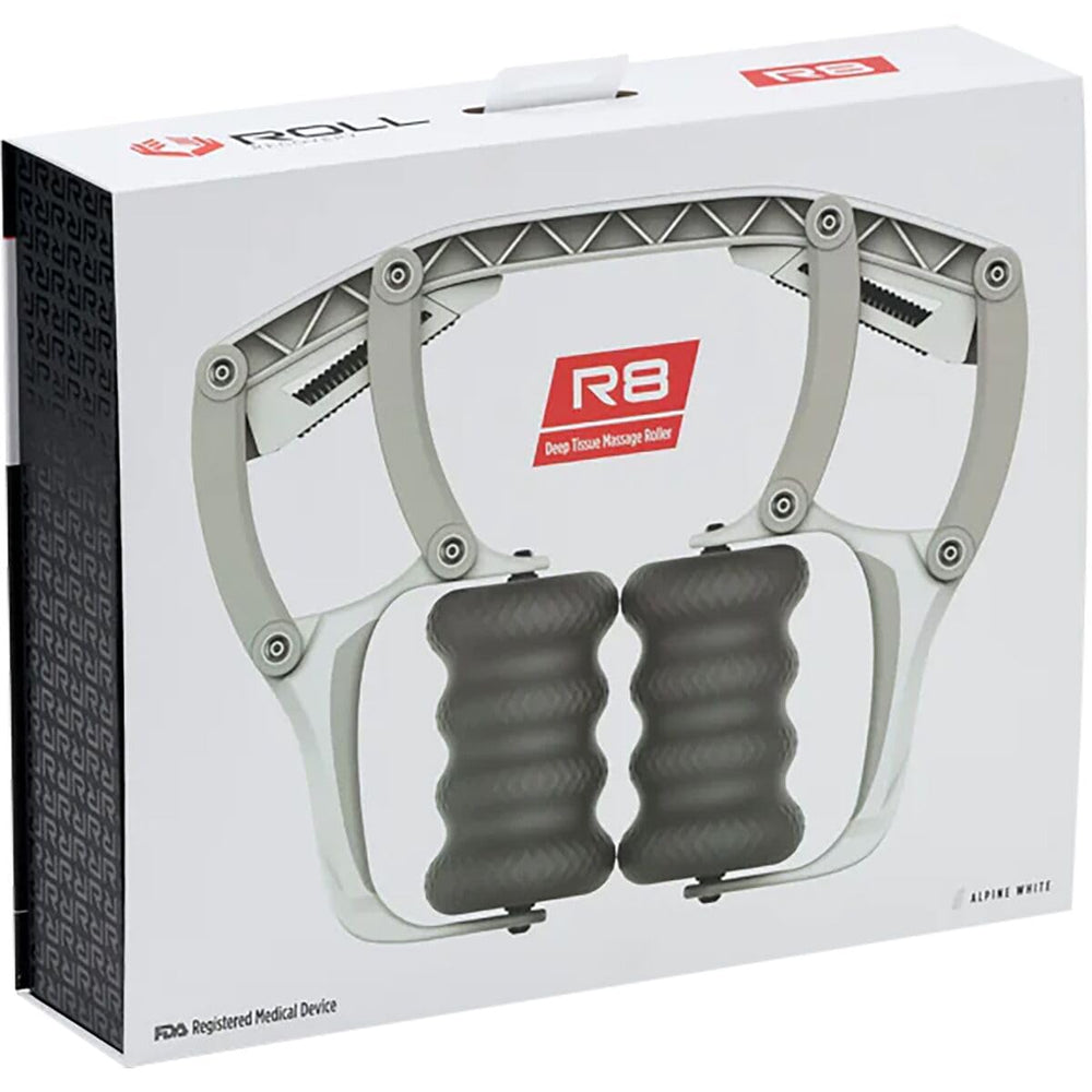 ROLL Recovery R8 compact travel setup emphasizes TSA-friendly portability