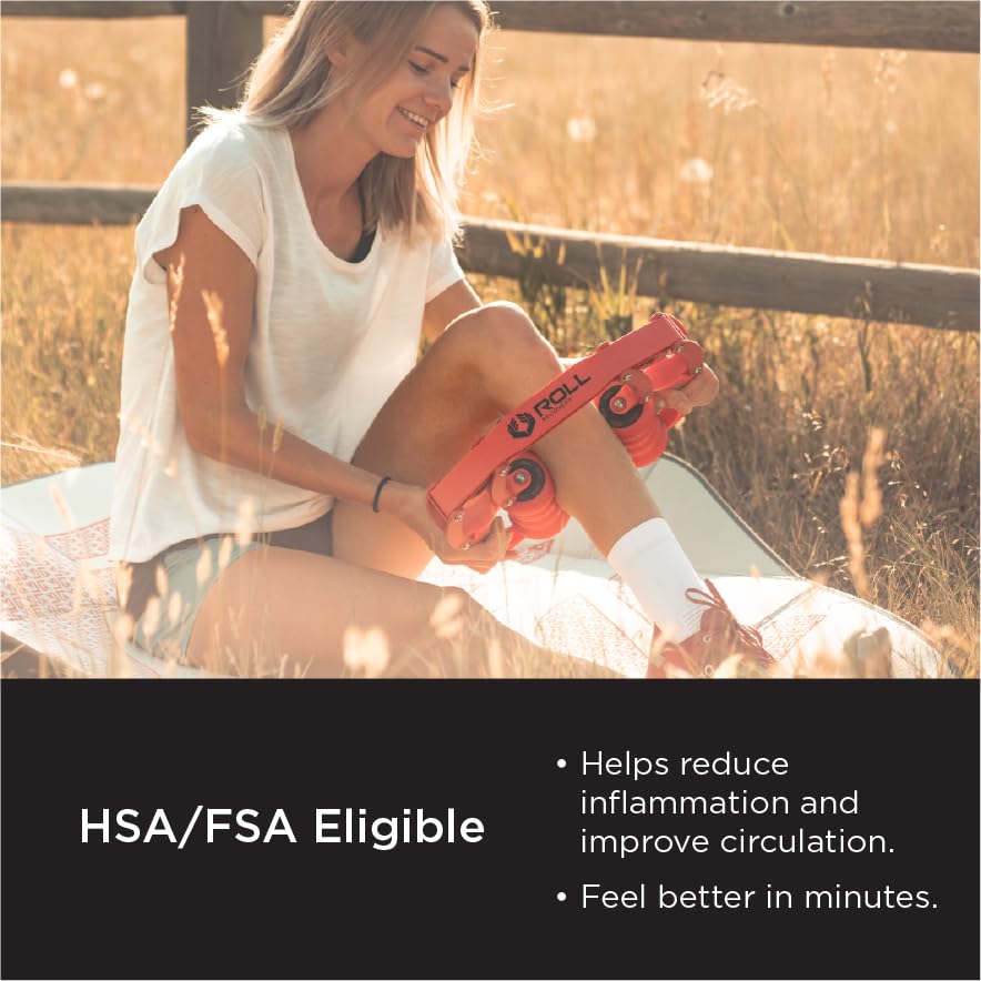 ROLL Recovery R8 Lava Red at-home pain management aid for adhesions